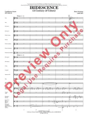 Iridescence - Sciaino - Concert Band - Gr. 2.5