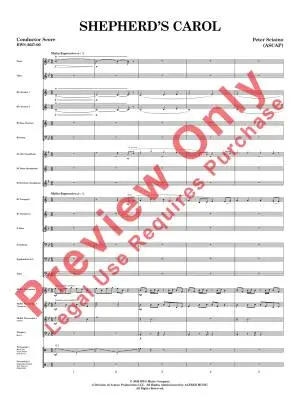 Shepherd\'s Carol - Sciaino - Concert Band - Gr. 2.5