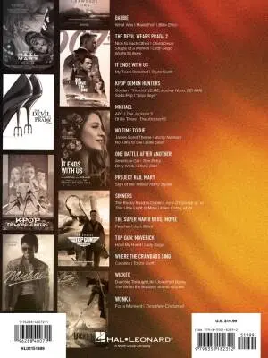 Songs from Hit Movies for Easy Piano - Book