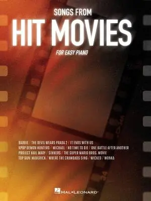 Hal Leonard - Songs from Hit Movies for Easy Piano - Book