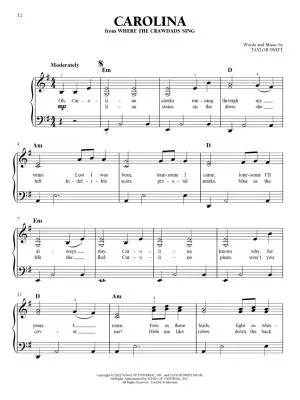 Songs from Hit Movies for Easy Piano - Book