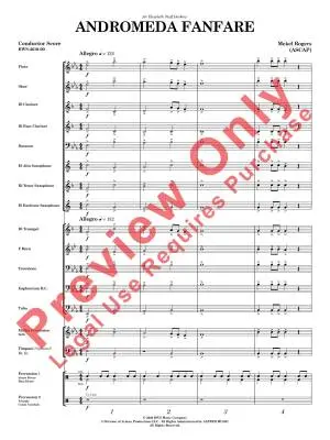 Andromeda Fanfare - Rogers - Concert Band - Gr. 1