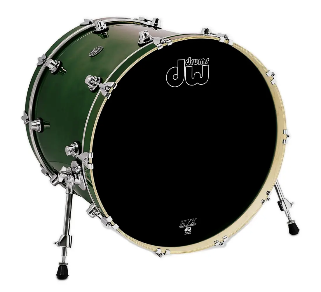 Collectors Series SSC Maple 18x22\'\' Bass Drum - Hunter Green Gloss