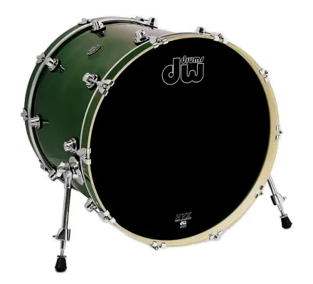 Drum Workshop - Collectors Series SSC Maple 18x22 Bass Drum - Hunter Green Gloss