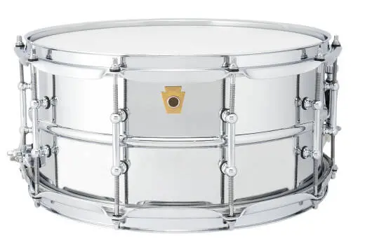 Ludwig Drums - LB402BT Chrome Over Brass 6.5x14 Snare Drum