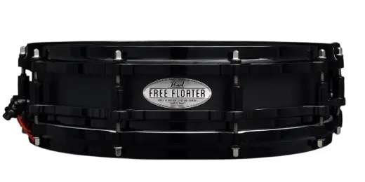 Pearl - Free Floating Copper Shell 14x3.5 Snare Drum - Black on Black