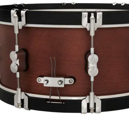 Concept Classic 6.5x14\'\' Snare Drum - Oxblood Stain with Ebony Hoops