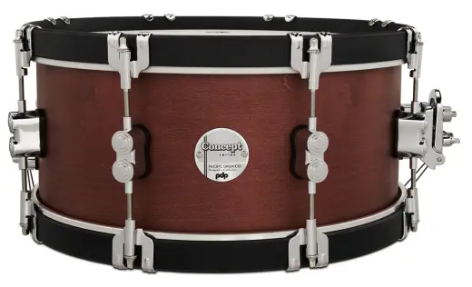 Concept Classic 6.5x14\'\' Snare Drum - Oxblood Stain with Ebony Hoops