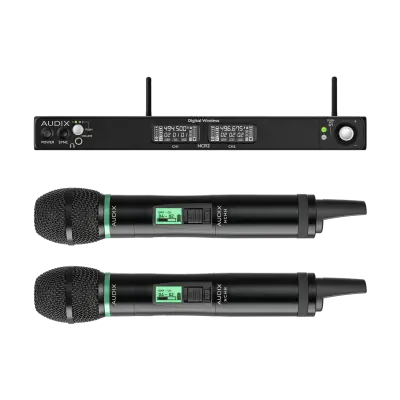 Audix - Novacore Dual-Channel Handheld Wireless System with Extended Cardioid Capsule