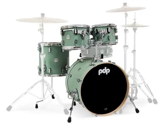 Pacific Drums - Concept Maple 4-Piece Shell Pack (20,10,12,14) - Satin Seafoam
