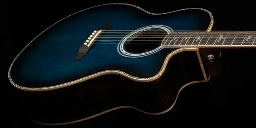 SE A60e Angelus Acoustic-Electric Guitar with Case - Cobalt Blue Burst