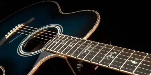 SE A60e Angelus Acoustic-Electric Guitar with Case - Cobalt Blue Burst