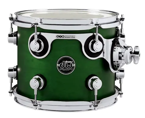 Drum Workshop - Collectors Series SSC Maple 8x10 Tom - Hunter Green Gloss