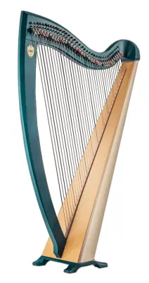 Lyon & Healy - 38-String Lyric Harp - Teal/Natural