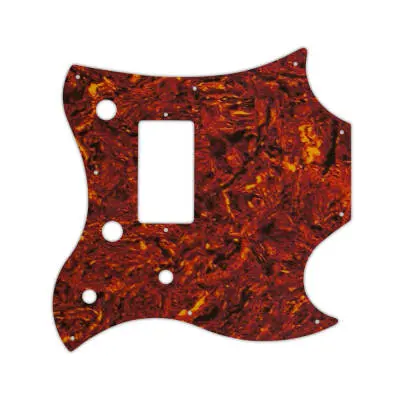WD Music - Custom Pickguard for Gibson 2011 SG Style Melody Maker - Tortoise Shell/Parchment