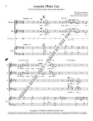 Waniska (Wake Up) - Sewepagaham - Choral Octavo - SATB Accompanied