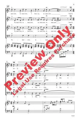 Tomorrow (from Annie) - Strouse/Gilpin - Choral Octavo - SATB Accompanied