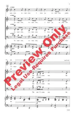 Tomorrow (from Annie) - Strouse/Gilpin - Choral Octavo - SSAB Accompanied