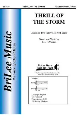BriLee Music Publishing - Thrill of the Storm - DiMarzio - Choral Octavo - Unison/2-Part Accompanied