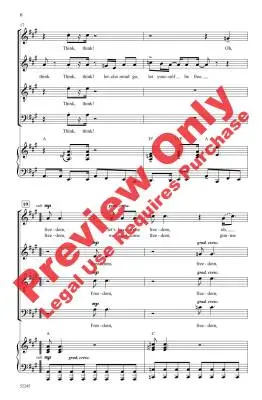 Think - Anderson/Zaino - Choral Octavo - SATB Accompanied