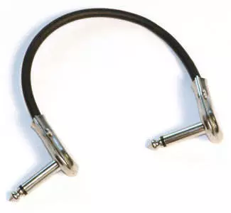 Link Audio 1/4 - 1/4 Pedal Jumper Cable - Chrome Ends