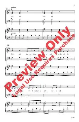 Talj, Talj - Beck - Choral Octavo - SATB Accompanied