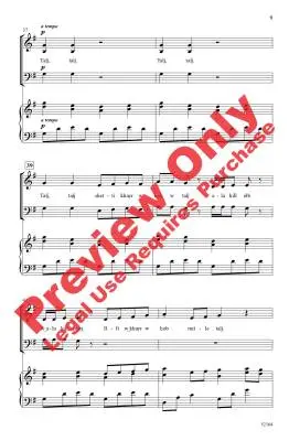 Talj, Talj - Beck - Choral Octavo - SAB Accompanied