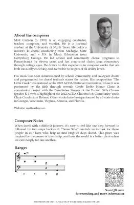 Same Side - Carlson - Choral Octavo - SATB Accompanied