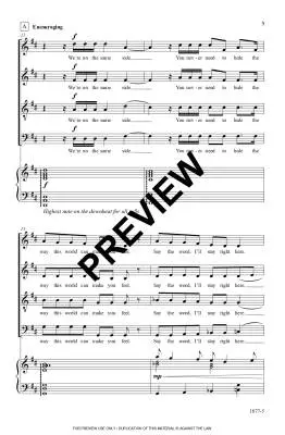 Same Side - Carlson - Choral Octavo - SATB Accompanied