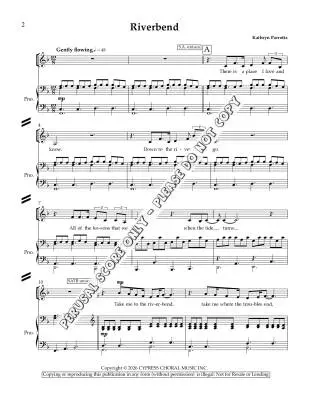 Riverbend - Parrotta - Choral Octavo - SATB Accompanied
