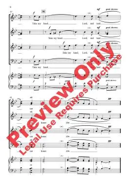 Precious Lord, Take My Hand - Dorsey - Choral Octavo - SATB A Cappella