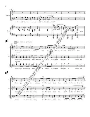 Pot-pourri franco-canadien - Phare-Bergh - Choral Octavo - SATB Accompanied