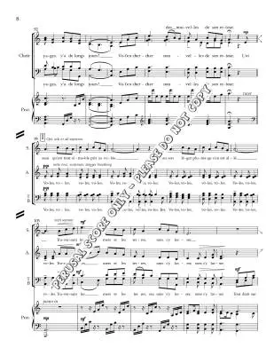 Pot-pourri franco-canadien - Phare-Bergh - Choral Octavo - SATB Accompanied
