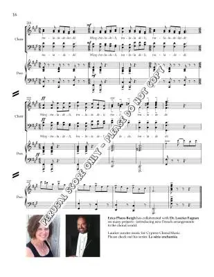 Pot-pourri franco-canadien - Phare-Bergh - Choral Octavo - SATB Accompanied
