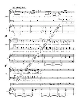 Pot-pourri franco-canadien - Phare-Bergh - Choral Octavo - SATB Accompanied