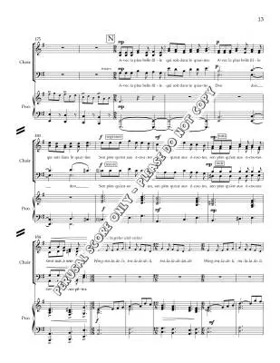Pot-pourri franco-canadien - Phare-Bergh - Choral Octavo - SATB Accompanied