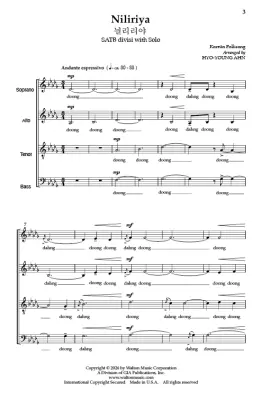 Niliriya - Ahn - Choral Octavo - SATB A Cappella