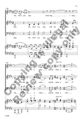 Midwintersong - Robinson - Choral Octavo - SATB A Cappella (Opt. Piano)