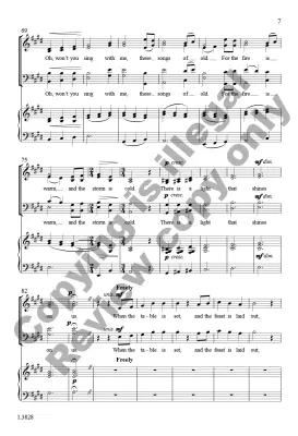 Midwintersong - Robinson - Choral Octavo - SATB A Cappella (Opt. Piano)