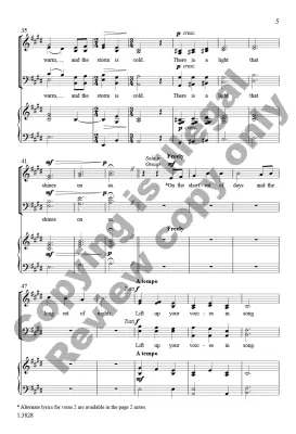 Midwintersong - Robinson - Choral Octavo - SATB A Cappella (Opt. Piano)