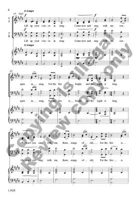 Midwintersong - Robinson - Choral Octavo - SATB A Cappella (Opt. Piano)