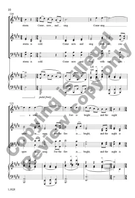 Midwintersong - Robinson - Choral Octavo - SATB A Cappella (Opt. Piano)