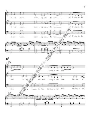 Living in the Now - Hokanson - Choral Octavo - SAB Accompanied