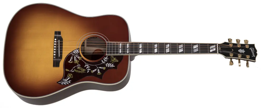 Hummingbird Rosewood Acoustic/Electric Guitar with Hardshell Case - Rosewood Burst
