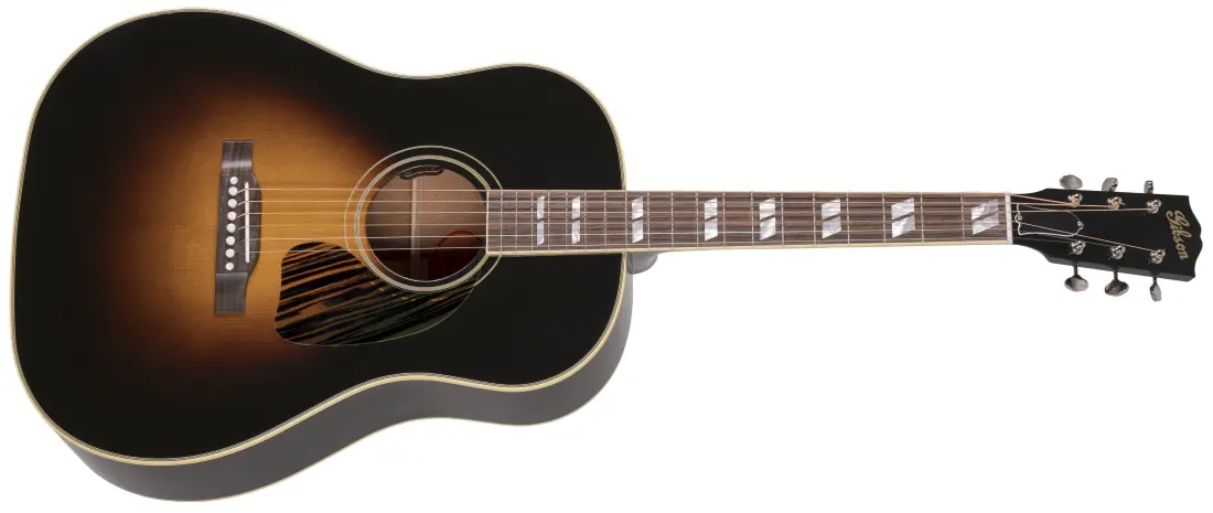 Southern Jumbo Acoustic/Electric Guitar with Hardshell Case - Vintage Sunburst