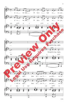 Leave a Light On - Zaino - Choral Octavo - 2-Pt Accompanied