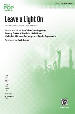 Leave a Light On - Zaino - Choral Octavo - TTBB Accompanied