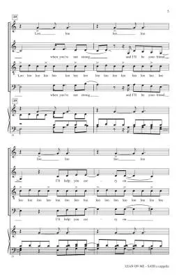 Lean on Me - Withers/Drum - Choral Octavo - SATB A Capella