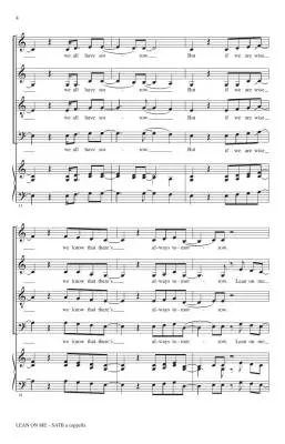 Lean on Me - Withers/Drum - Choral Octavo - SATB A Capella