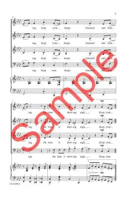 Keep Your Lamps! - Johnson - Choral Octavo - SSAB Accompanied